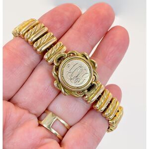 Vintage Sweetheart Bracelet, RARE, Victorian, Antique, Expansion, Gold Filled